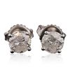 Image 1 : 14KT White Gold 1.35ctw Diamond Stud Earrings