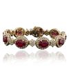 Image 1 : 14KT Yellow Gold 17.91ctw Ruby and Diamond Bracelet