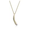 Image 1 : 14KT Yellow Gold 0.25ctw Diamond Pendant With Chain