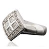 Image 2 : 14KT White Gold 0.76ctw Diamond Ring