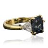 Image 2 : 18KT Yellow Gold 4.39ct Sapphire and Diamond Ring