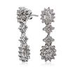 Image 2 : 14KT White Gold 4.25ctw Diamond Earrings