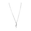 Image 2 : 14KT White Gold 0.30ctw Diamond Pendant With Chain