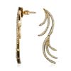 Image 2 : 14KT Yellow Gold 1.12ctw Diamond Earrings