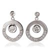 Image 1 : 14KT White Gold 0.60ctw Diamond Earrings