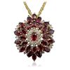 Image 2 : 14KT Yellow Gold 14.46ctw Ruby and Diamond Pendant With Chain