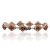 Image 2 : 14KT White Gold 4.50ctw Orange Sapphire and Diamond Bracelet