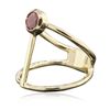 Image 2 : 14KT Yellow Gold 0.55ct Ruby Ring