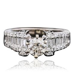 18KT White Gold 1.46ctw Diamond Ring