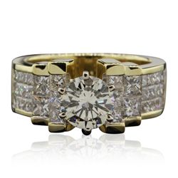 18KT Yellow Gold 3.04ctw Diamond Ring