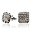 Image 2 : 14KT White Gold 1.48ctw Diamond Earrings