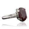 Image 2 : 14KT White Gold 6.81ct Ruby and Diamond Ring