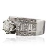 Image 2 : 18KT White Gold 3.94ctw Diamond Ring