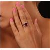 Image 2 : 14KT White Gold 3.29ct Ruby and Diamond Ring