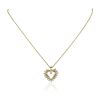 Image 2 : 10KT Yellow Gold 0.22ctw Diamond Pendant With Chain