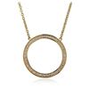 Image 1 : 14KT Yellow Gold 0.90ctw Diamond Pendant With Chain