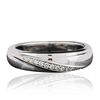 Image 1 : 14KT White Gold 0.06ctw Diamond Ring