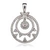 Image 1 : 14KT White Gold 1.04ctw Diamond Pendant
