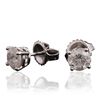 Image 2 : 14KT White Gold 1.34ctw Diamond Stud Earrings
