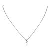 Image 2 : 14KT White Gold 0.15ctw Diamond Pendant