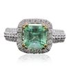 Image 3 : 14KT Two-Tone Gold 2.86ct Emerald and Diamond Ring