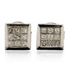 Image 1 : 14KT White Gold 0.69ctw Diamond Earrings