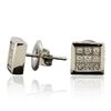 Image 2 : 14KT White Gold 0.69ctw Diamond Earrings