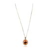 Image 2 : 14KT Yellow Gold 18.36ct Citrine and Diamond Pendant With Chain