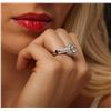 Image 3 : 14KT White Gold 3.87ctw Round Brilliant Cut Diamond Ring