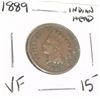 Image 1 : 1889 INDIAN HEAD PENNY RED BOOK VALUE $15.00+ *NICE EARLY VERY FINE GRADE*!! PENNY CAME OUT OF SAFE!