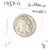 Image 1 : 1937-D BUFFALO NICKEL RED BOOK VALUE $8.00+ *NICE EARLY EXTRA FINE GRADE*!! BUFFALO NICKEL CAME OUT