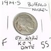 Image 1 : 1914-S *EXTREMELY RARE KEY DATE* BUFFALO NICKEL RED BOOK VALUE $55.00+ *NICE EARLY FINE GRADE*!!