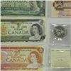 Image 2 : Lot of CAN Banknotes w/ ICCS and NGC Coins. Include (2) $1 CAN Banknotes, (2) $2 CAN Banknotes, NGC 