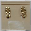 Image 5 : Dorlan Half Moon Designer Earrings set in 24kt Gold Plate w. Swarovski Elements