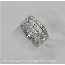 Silver Roman Ring w/ Swarovski-Elements.