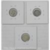 Image 2 : Lot of 3 Silver NFLD 5c Coins.