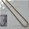 Image 3 : Tiffany Inspired Box Link Necklace with 18kt Gold Plating.