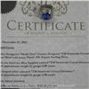 Image 3 : Designer 'Heidi Clein' Swarovski Element Ring .925 Sterling Silver Cushion Cut, Bezel Set Blue Sapph