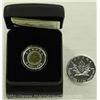 Image 2 : 2014 $5 Fine Silver RCM Coin w/ .9999 Fine Silver Maple Leaf Coin.