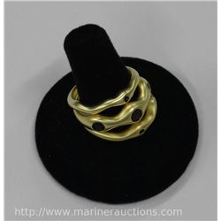 Ladies 3pc Crown Ring Set.