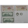 Image 3 : Lot of 4 Banknotes w/ 2 CAN Dollars. Includes (2) $2, (2) $1 and 2 CAN Loose Dollars. Mixed Years.