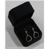 Image 2 : Chic - Tear Drop Earring with Swarovski Stud Back.
