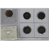 Image 2 : Cent Collection. 4 Large Cents (Late 1800's, Early 1900's) and ICCS CAN 1919 Red and Brown 1c.