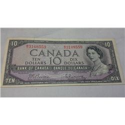 1954 Canada 10 Dollar Bank Note
