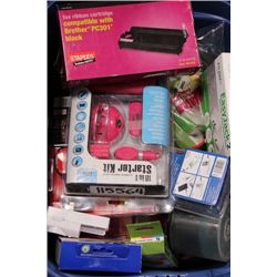 TOTE W NEW ELECTRONICS AND HOUSEHOLD ITEMS ON