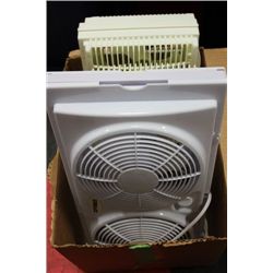 BOX OF 3 WINDOW FANS