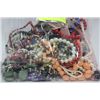 Image 1 : BAG OF BEADED NECKLACES, ETC.