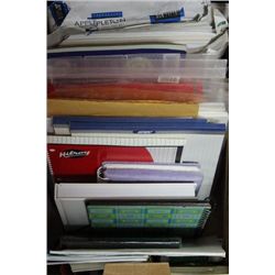 BOX OF OFFICE SUPPLIES