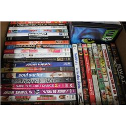 BOX W/ 35 DVD MOVIES