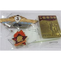 RUSSIAN COMMUNIST MILITARY BADGES